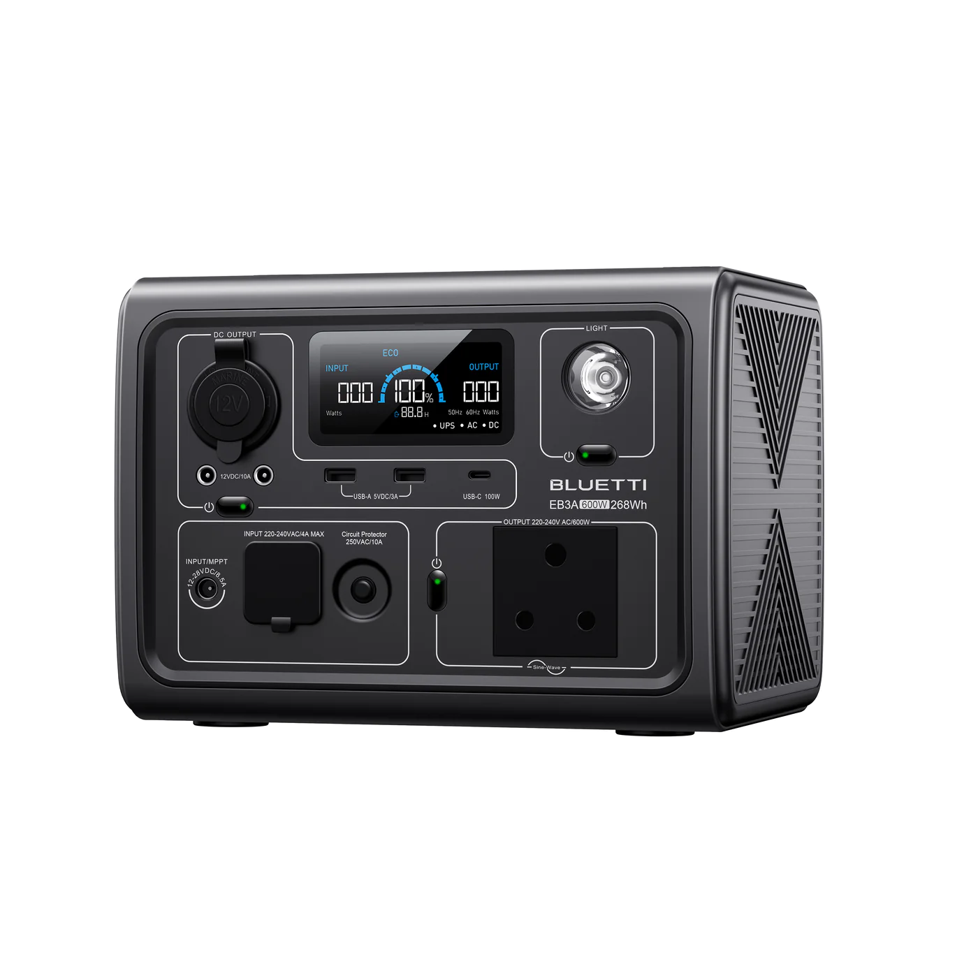 Bluetti EB3A Portable Power Station 600W 268Wh