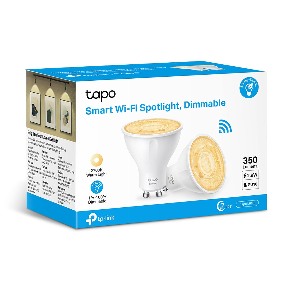 Tapo L610 Smart Wi-Fi Dimmable Spotlight Bulb