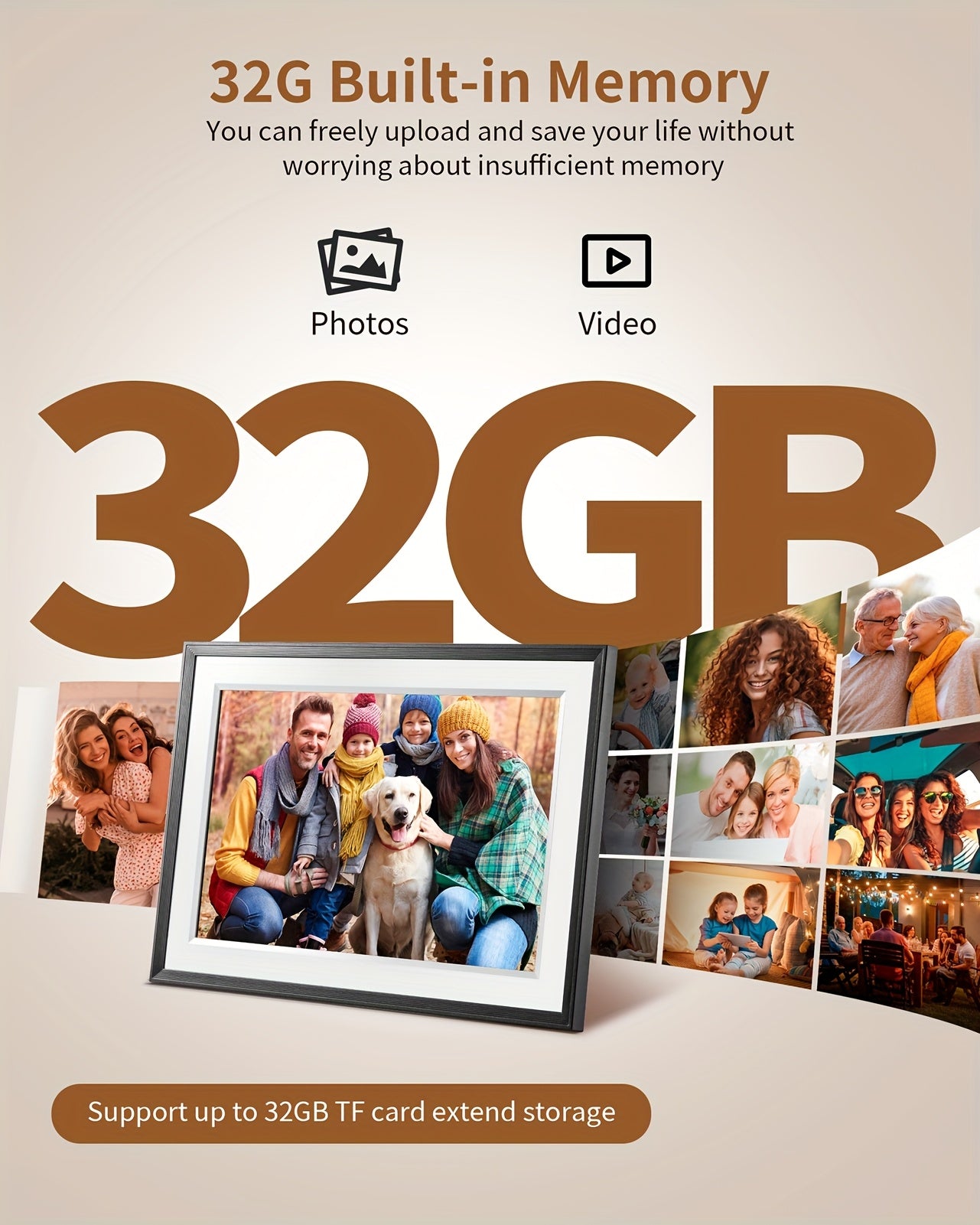 Bezosmax 10.1-Inch Digital Photo Frame