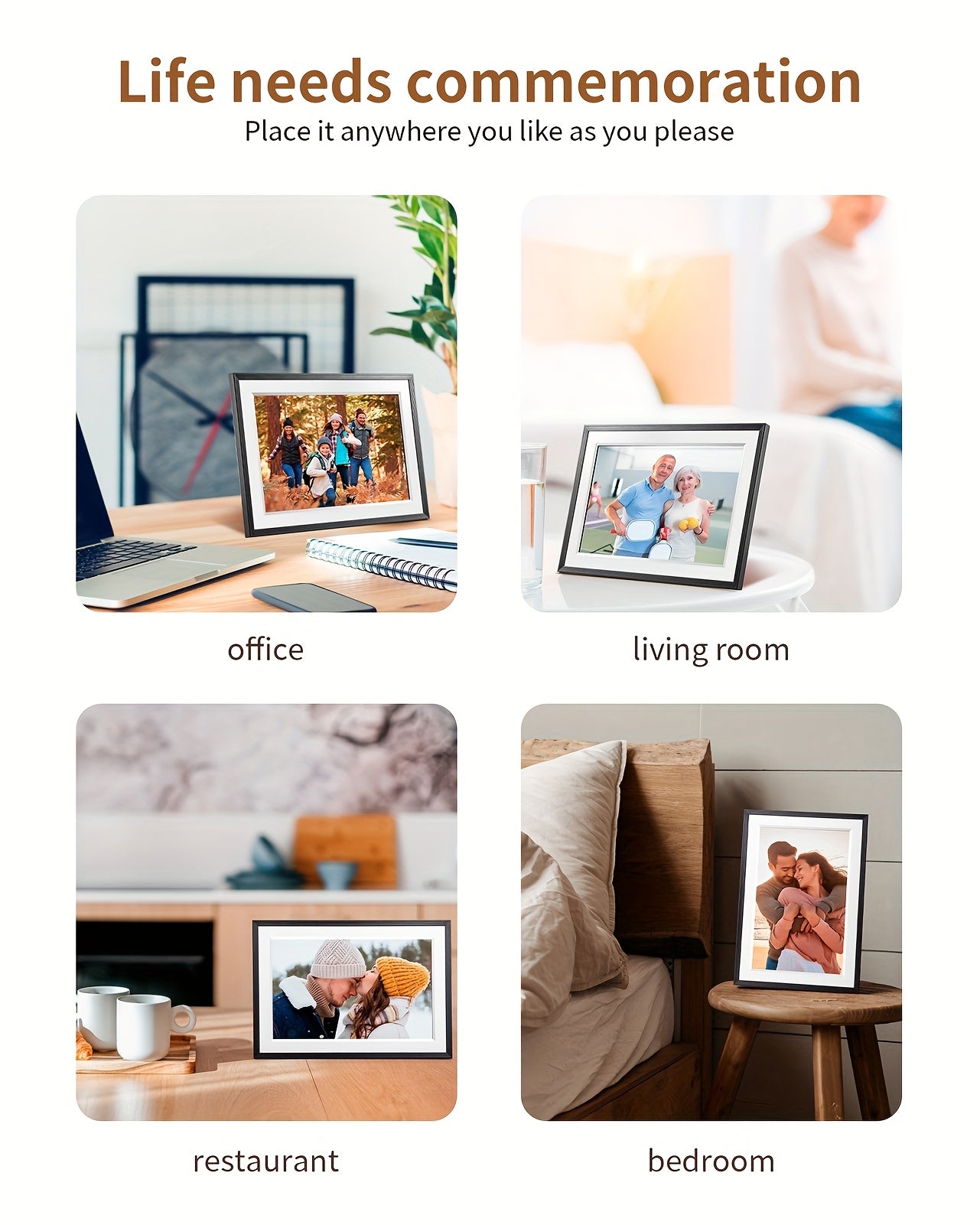 Bezosmax 10.1-Inch Digital Photo Frame