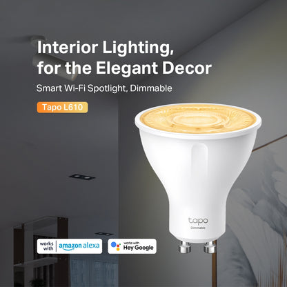 Tapo L610 Smart Wi-Fi Dimmable Spotlight Bulb
