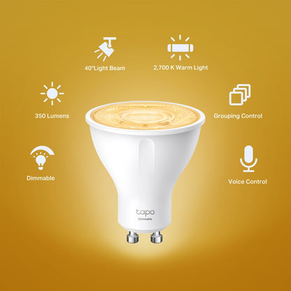 Tapo L610 Smart Wi-Fi Dimmable Spotlight Bulb