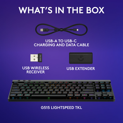 Logitech  G515 LIGHTSPEED TKL Wireless Low Profile Gaming Keyboard
